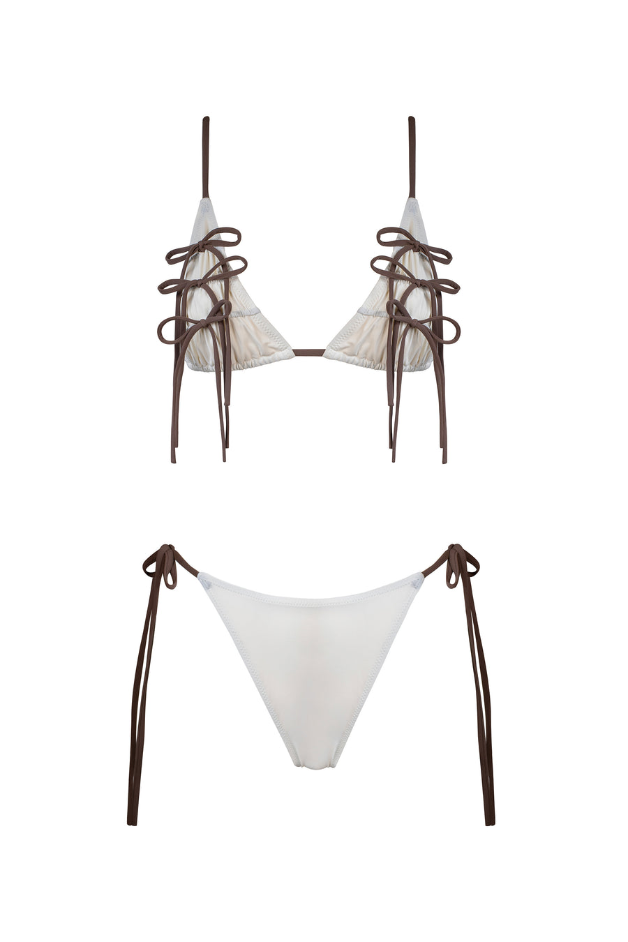 MARIETTA BIKINI IN AVORIO-CEDAR